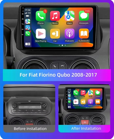 Android 14 dla Fiat Fiorino Qubo , Citroen Nemo , Peugeot Bipper 2008-2017
