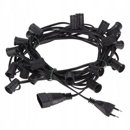 GIRLANDA CHOINKOWA LAMPKI CHOINKOWE OGRODOWE 15M WISZĄCE KULE 50 SZTUK