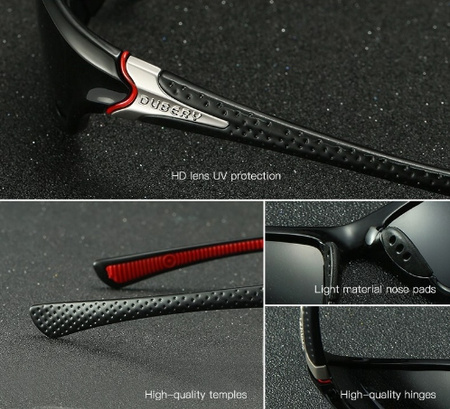 Okulary polaryzacyjne dla kierowców żółty/czarny