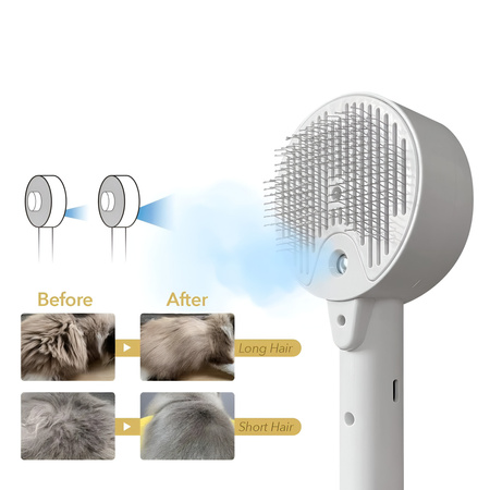 Szczotka parowa dla kota psa zwierząt antybakteryjna do pielęgnacji sierści
