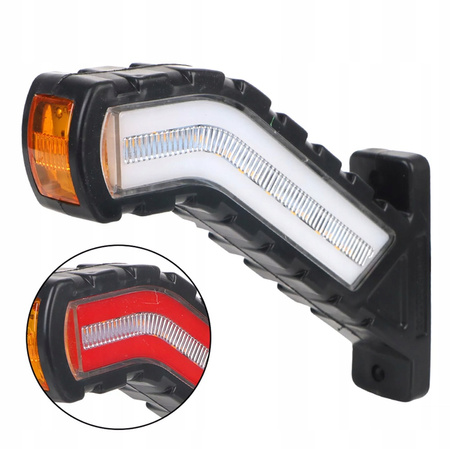  2X LAMPA OBRYSOWA LED DIODOWA OBRYSÓWKI dynamiczny kierunkowskaz 12/24V