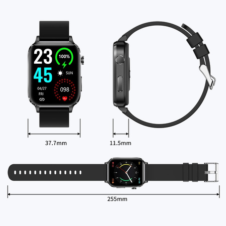 SMARTWATCH ZEGAREK POMIAR CUKRU WE KRWI ciśnieniomierz ŚWIATŁOTERAPIA