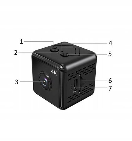 MINI KAMERA SZPIEGOWSKA V1080P HD WIFI mini 1080P PANORAMICZNA