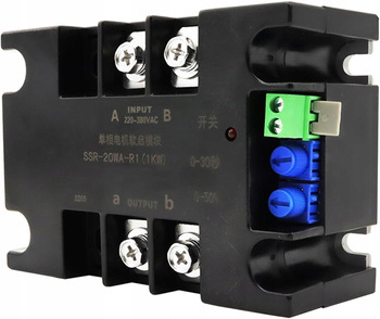 Sterownik łagodnego rozruchu silnika, pompy, wentylatora - 1/2 fazy