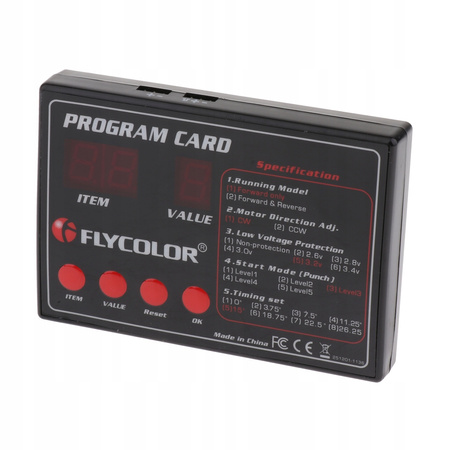 Karta programująca dla RC Car ESC Brushless