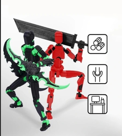 T13 Action Figures z 3 rodzajami Weapons i 4 rodzajami dłoni Articulated