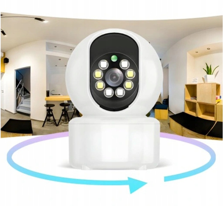 NIANIA ELEKTRONICZNA KAMERA NA ŻYWO WIFI IP OBROTOWA HD TRYB NOCNY 1080p