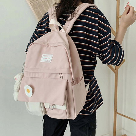 PLECAK SZKOLNY DLA DZIEWCZYNKI DUŻY A4 MODNY TORNISTER MŁODZIEŻOWY+PIÓRNIK