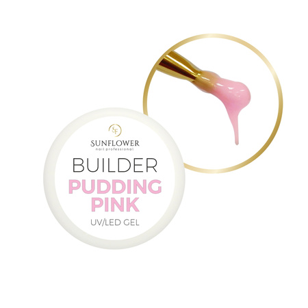 Żel UV Budujący Pudding Pink 15g – Profesjonalny do Stylizacji Paznokci