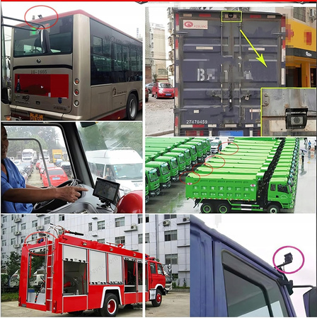 Kamera cofania, 12 V-24 V HD wodoodporna kamera CCD z przodu do przyczepy