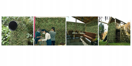 Wojskowa siatka ogrodowa w kamuflażu Podwójna 2x4 M z smyczą