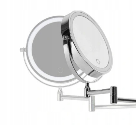 Lusterko Kosmetyczne Podświetlane LED Lustro Do Makijażu 10X Powiększające