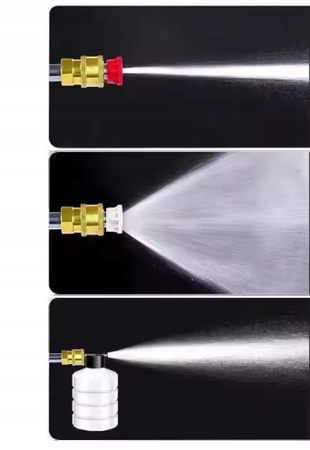 AKUMULATOROWA MYJKA CIŚNIENIOWA DO AUTA + 2 BATERIE ,powystawowa