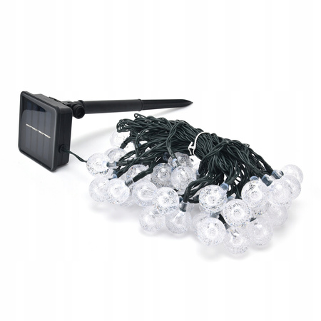 GIRLANDA ŻARÓWKOWA LED 9,5 M 50 LED | IP44  BIAŁE ciepłe ŚWIATŁO