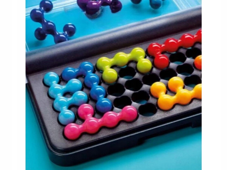 LOGICZNA GRA ZRĘCZNOŚCIOWA IQ, UKŁADANKA, ŁAMIGŁÓWKA, KOLOROWE KLOCKI 3D