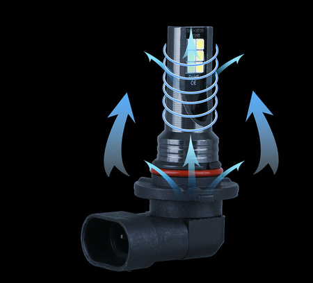 Żarówki LED H8/H9/H11 360° 6500K 2 SZTUKI