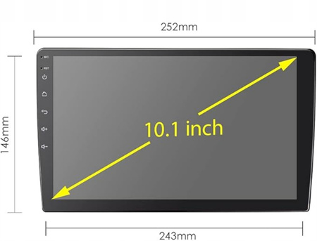 Uniwersalne radio samochodowe 10,1" 2/32GB