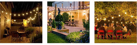 Girlanda ogrodowa na balkon taras lampki solarne 10M 10 żarówek LED