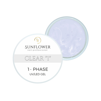 Żel UV Jednofazowy Clear "1" 7g – Przezroczysty, Profesjonalny
