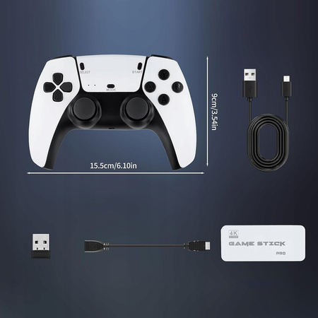 KONSOLA RETRO TV GRA TELEWIZYJNA 2 PADY + KARTA 64GB 20000 GIER