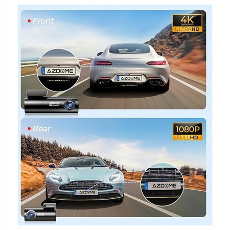 Wideorejestrator 2 kamery przód tył Azdome M300S