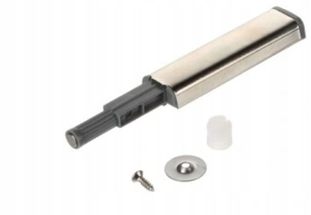 Odbojnik meblowy push to open z wkrętem, metalowy