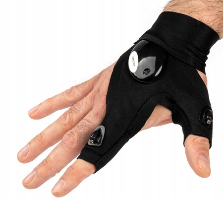 RĘKAWICE RĘKAWICZKI LED ŚWIETLNE Z LAMPKĄ LATARKĄ WARSZTATOWE MECHANIKA