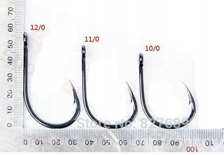 Haki morskie, z zadziorem Mustad Hoodlum 3 szt 12/0