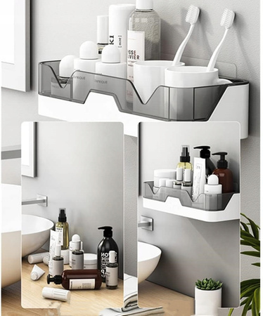  Koszyk Półki Łazienkowe Pod Prysznic Bez Wiercenia PÓŁKA ŁAZIENKOWA WISZĄCA
