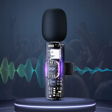 Bezprzewodowy Mikrofon Krawatowy iphone