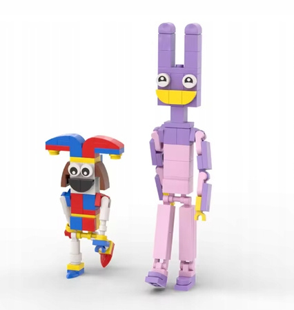 KLOCKI KONSTRUKCYJNE The Amazing Digital Circus ZESTAW 7 FIGUREK 388EL