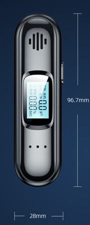 Przenośny bezdotykowy tester alkoholu alkomat T01 z USB bezustnikowy