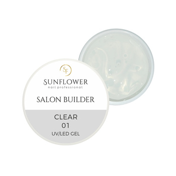 Salon Builder Clear 15g  Żel UV Budujący Salonowy