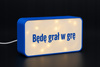 Lampka LED "Będę grał w grę" 3D – gadżet gracza druk 3D Polski Produkt