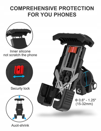 Antywstrząsowy Uchwyt na Telefon Uniwersalny solidny