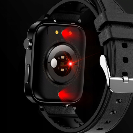 SMARTWATCH ZEGAREK POMIAR CUKRU WE KRWI ciśnieniomierz ŚWIATŁOTERAPIA
