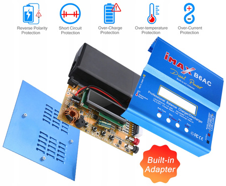 Ładowarka Akumulatorów IMAX B6 6A 80W LiPo NiMH