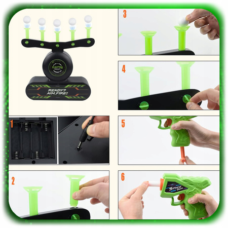 ZABAWKA STRZELNICA DZIECIĘCA TARCZE HIT DLA DZIECI 1 PISTOLETY