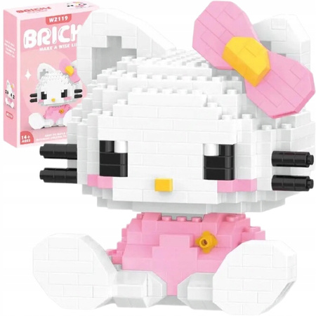 KLOCKI HELLO KITTY Sanrio FIGURKA KOTEK KONSTRUKCYJNE 382 ELEMENTY