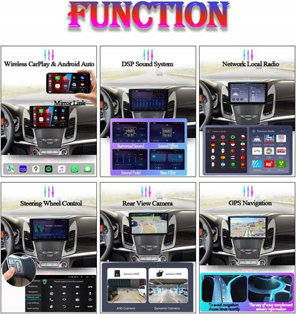 RADIO SAMOCHODOWE NAWIGACJA LTE 64GB GPS SSANGYONG KORANDO 3 14-16 ANDROID