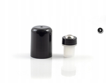 Końcówki rollon do butelki 18 mm stalowa kulka + nakrętka 12 sztuk