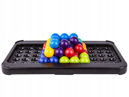 LOGICZNA GRA ZRĘCZNOŚCIOWA IQ, UKŁADANKA, ŁAMIGŁÓWKA, KOLOROWE KLOCKI 3D