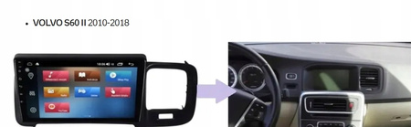 Radionawigacja Android 14 64 Gb Volvo XC60 S60 V60 08-13 + CAN BUS DECODER