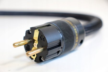 Wtyki zasilające AUDIO złocone gotowy przewód