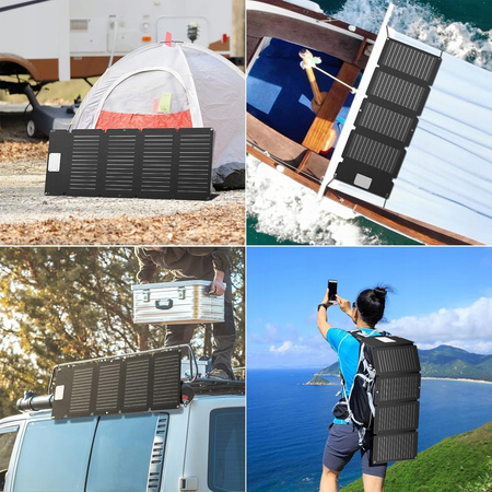 ŁADOWARKA SOLARNA SKŁADANY PANEL SŁONECZNY 40W LL-YT40W