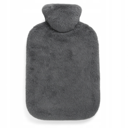 Termofor z Pluszowym Pokrowcem – 2L z Korkiem | Szary