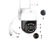 Kamera Zewnętrzna Obrotowa IP WIFI 8MP 8xZoom Dual