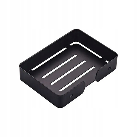 Mydelniczka ze stali nierdzewnej uchwyt ścienny czarny