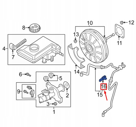 VW TIGUAN AD czujnik ciśnienia 5Q0906207B