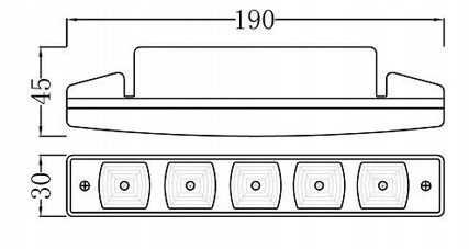 ŚWIATŁA DZIENNE DO JAZDY W DZIEŃ 5 LED DRL UNIWERSALNE 12V